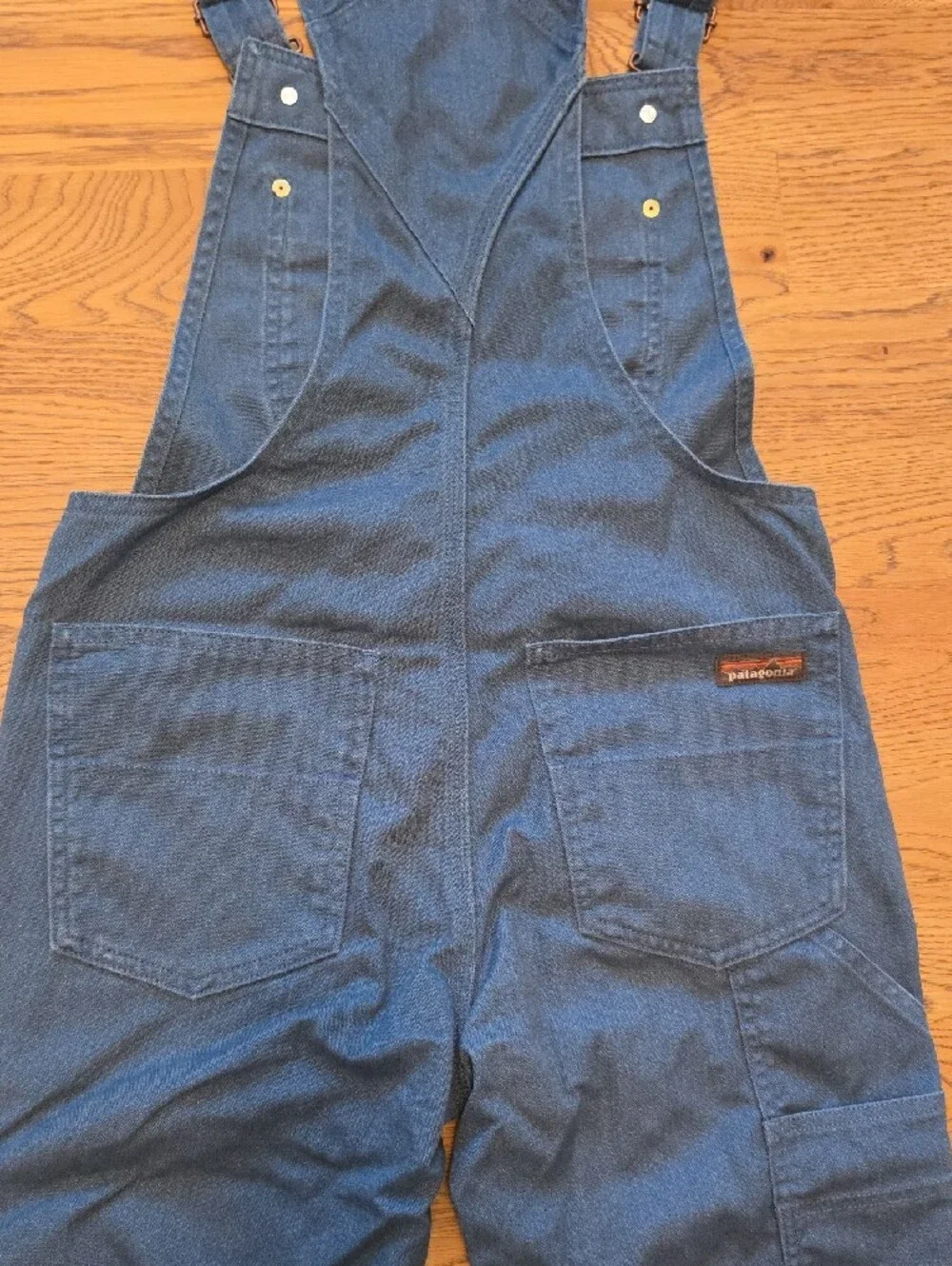 Patagonia Blue Jacket with Brown Logo Patch